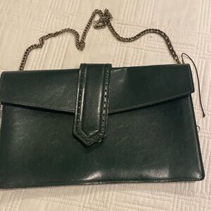 Ruza classy Green shoulder bag with chain strap Vintage